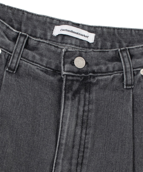 One Tuck Bermuda Denim брюки - чёрный