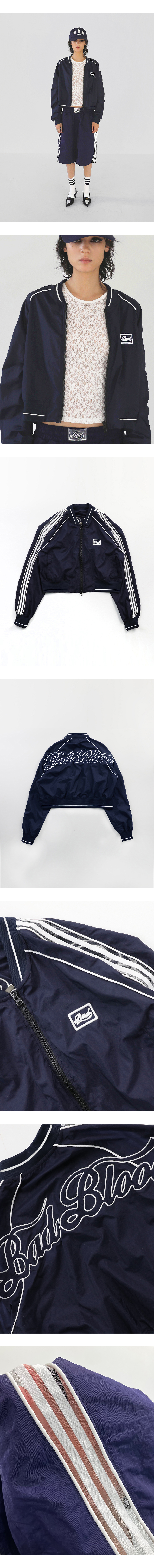 MUSINSA | BADBLOOD Billy SS Track Jacket - Navy