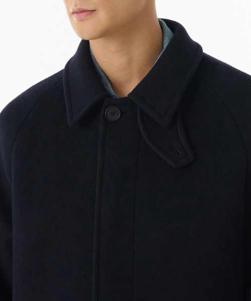Пальто балмакаан oversize кашемир [Navy]