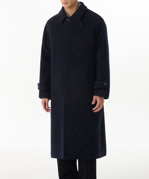 Пальто балмакаан oversize кашемир [Navy]
