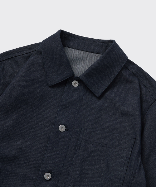 DENIM LIKE RELAXED MINIMAL куртка [DEEP INDIGO]