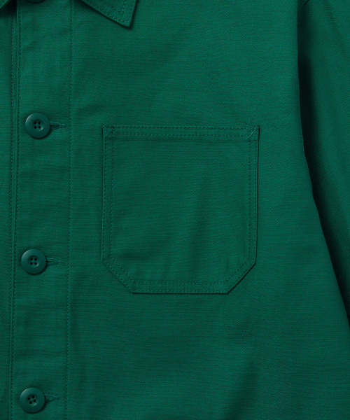 BACK SATIN CHORE куртка [GREEN]