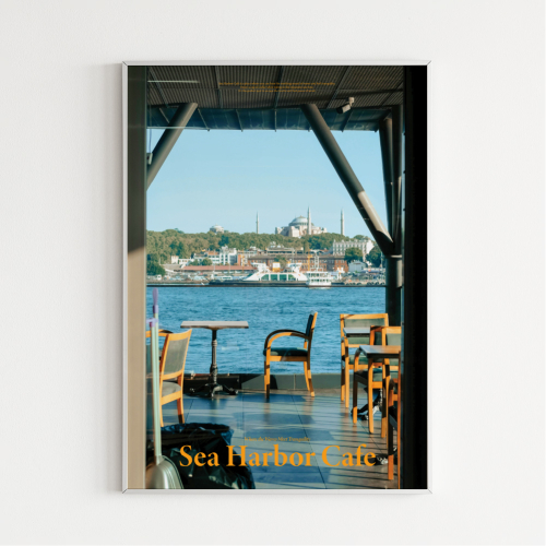 컨티뉴(CONTEENEW) Sea Harbor Cafe 씨 하버 카페 종이포스터 A2 대형사이즈 - 후기 | 무신사