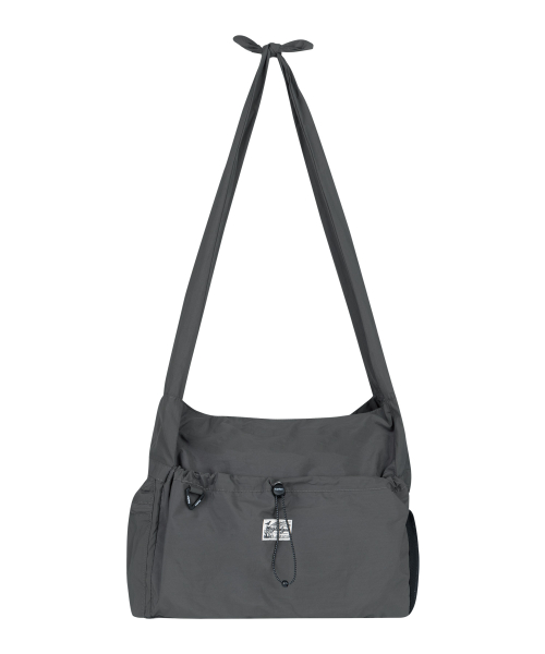 Нейлоновая кросс-боди сумка Bucket 9111 Grey