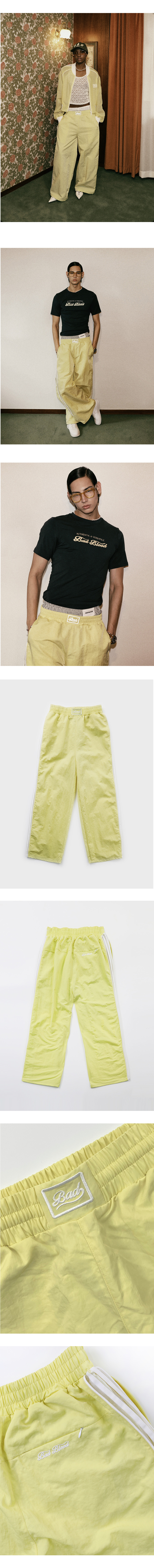 MUSINSA | BADBLOOD Billy SS Track Pants – Lemon Yellow