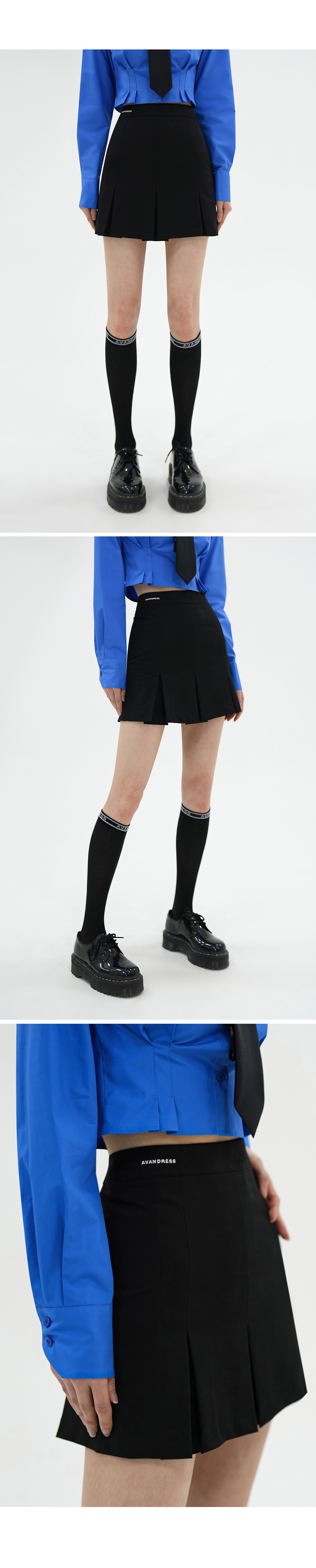 ★送料・関税込★AVANDRESS★STACEY PLEATS SKIRT★スカート★ MUSINSA公式 | AVANDRESS Stacey Pleated skirt BLACK