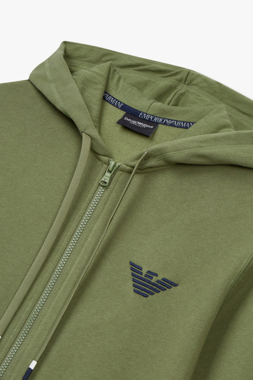 Мужской худи на молнии Eagle Embroidery Lounge _Green_0814338003