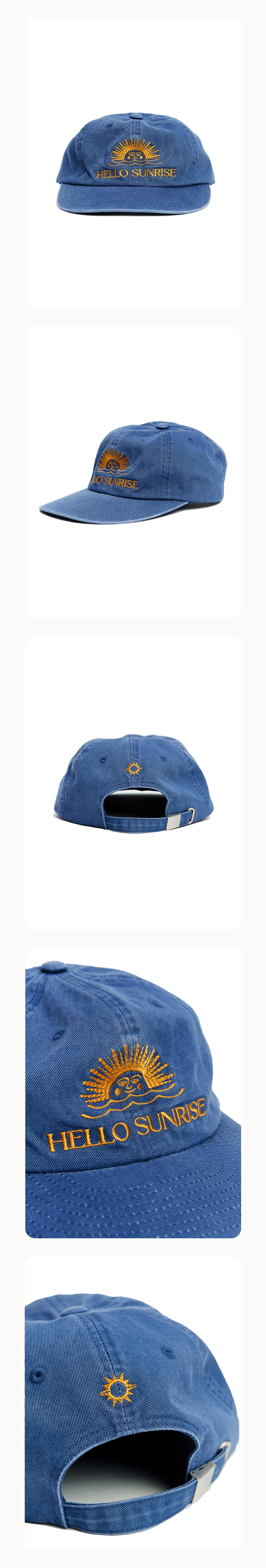 HELLO■Washed OG Logo Ball Cap_Ocean Blue■送料込 MUSINSA公式 | HELLO SUNRISE Washed OG Logo 6panel Cap_Ocean Blue