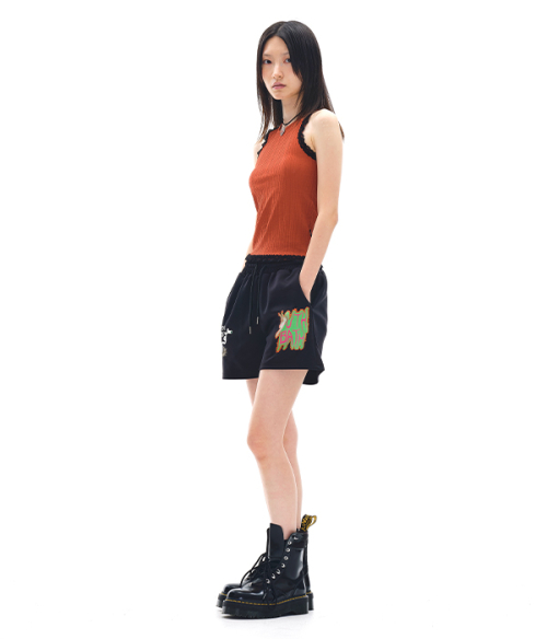 RIBBED SLEEVELESS_BRICK