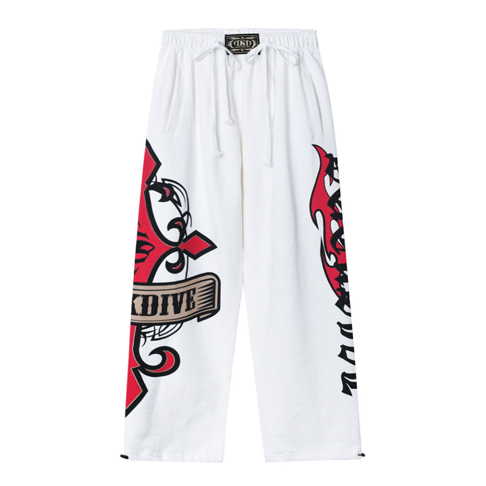 【 DUCKDIVE 】Cross Graphic Boxer Training Pants (3色) MUSINSA | DUCKDIVE cross graphic boxer training pants white
