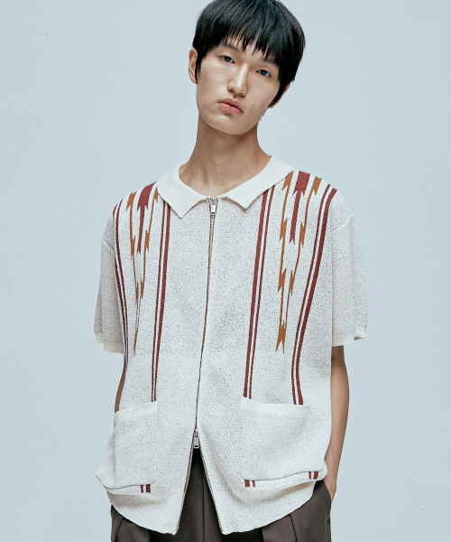 Полукардиган букле Navajo Cream