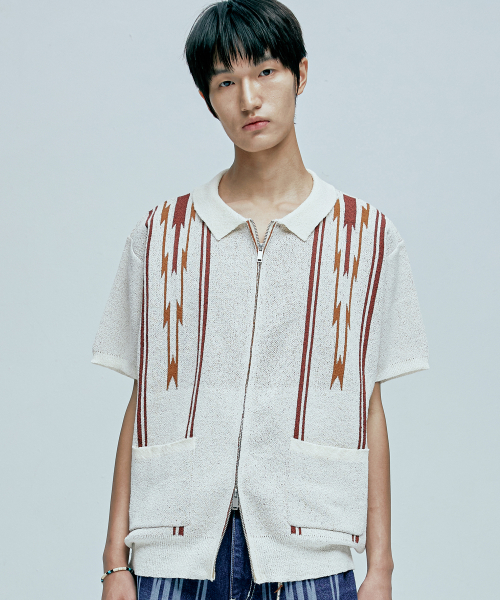 Полукардиган букле Navajo Cream