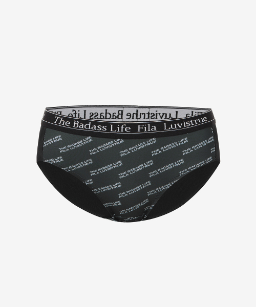 [FILA UNDERWEAR X LUVISTRUE] BELLO PATTERN PANTY(BLACK)