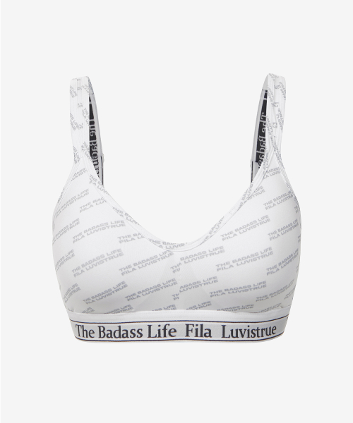 [FILA UNDERWEAR X LUVISTRUE] BELLO PATTERN BRA(WHITE)