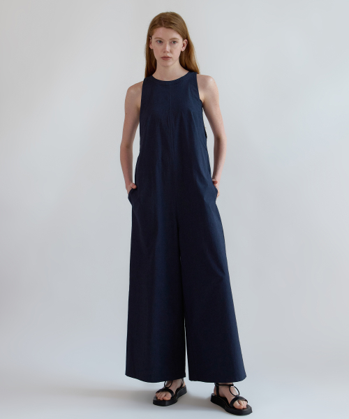 Halterneck Jumpsuit_Navy