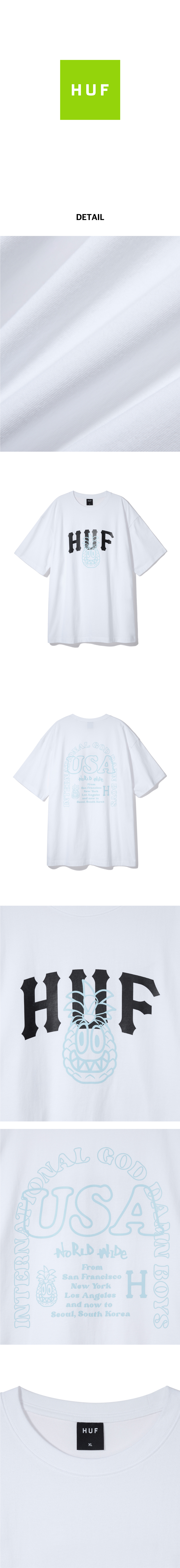MUSINSA公式 | HUF HUF x REDDY PINNACLE TEE [WHITE]