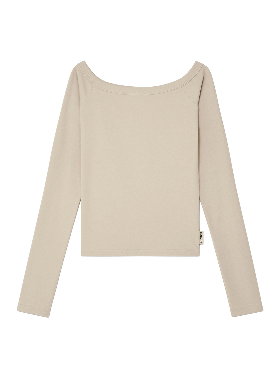 ★GLOWNY★GIRLFRIEND OFF SHOULDER TOP (GRAY)★正規品/送料込 MUSINSA | GLOWNY GIRLFRIEND OFF SHOULDER TOP (BLACK)