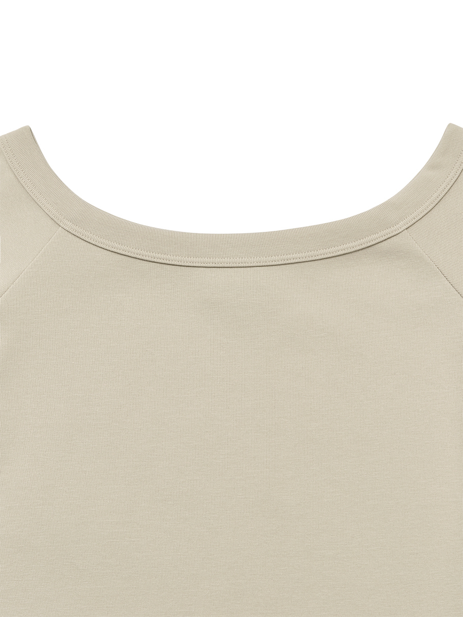 ★GLOWNY★ GIRLFRIEND OFF SHOULDER TOP TAN GY24ALS003PK MUSINSA公式 | GLOWNY GIRLFRIEND OFF SHOULDER TOP (TAN)
