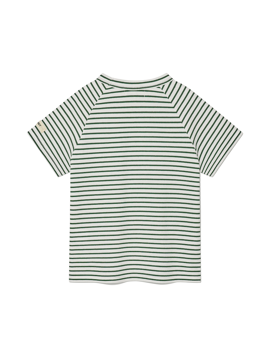 GLOWNY ♥ 90S RAGLAN STRIPED TEE /追跡付 글로니(GLOWNY) 90S RAGLAN STRIPED TEE (GREEN) - 사이즈