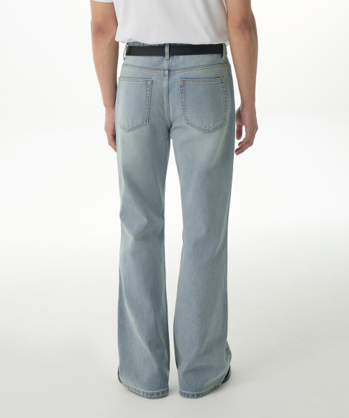 FLARE DENIM PANTS [SKY BLUE]