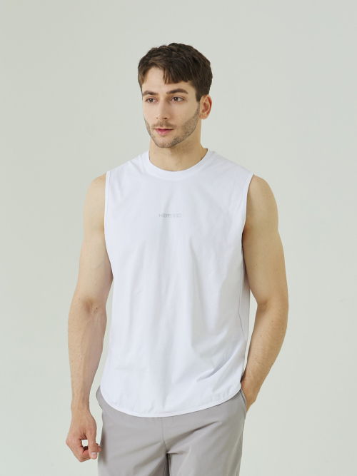 Свободная майка Muscle для зала (White)