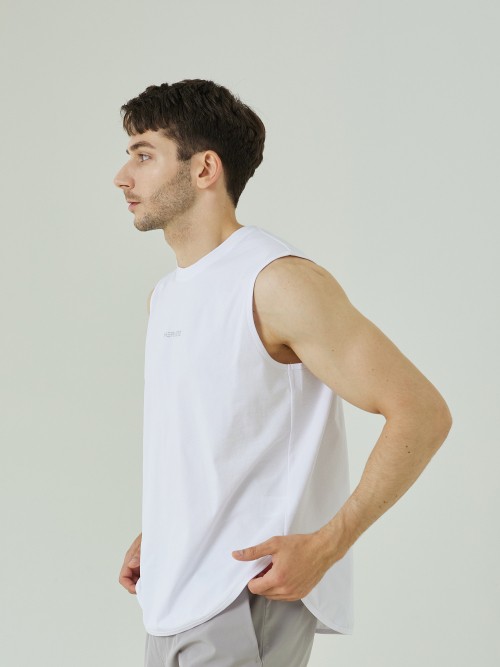 Свободная майка Muscle для зала (White)