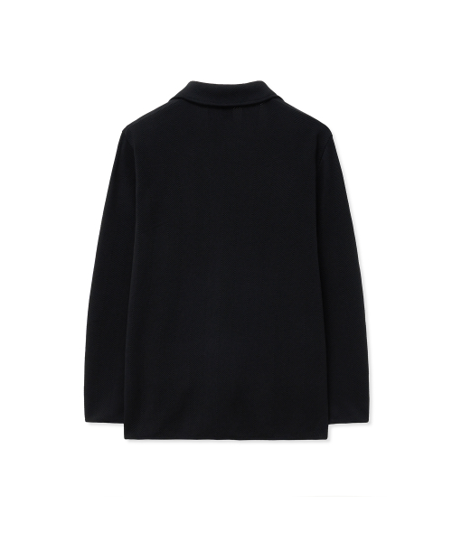 Жаккетный трикотажный жакет, Black