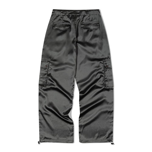 Сатиновые карго брюки (METALLIC GREEN)