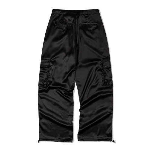 Сатиновые брюки карго (METALLIC BLACK)