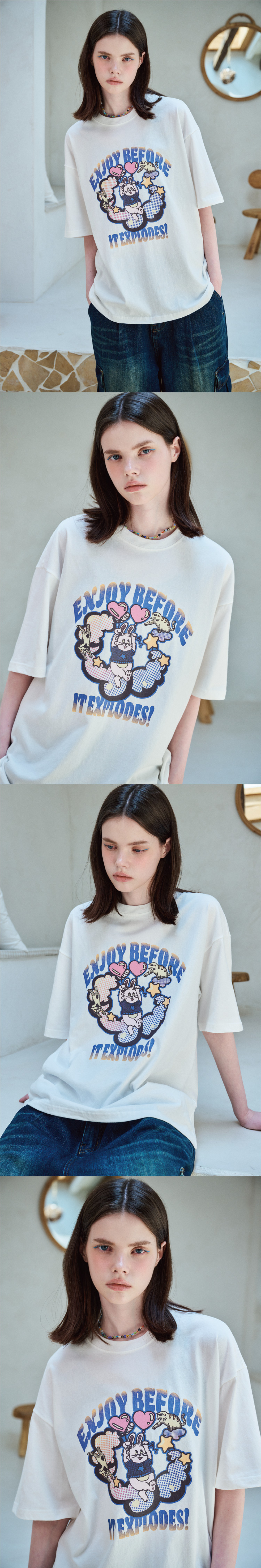 【CPGN STUDIO】24SS★ Explore Bunny Short Sleeve Tee CPGN STUDIO】24SS☆ Explore Bunny Pigment Short Sleeve Tee
