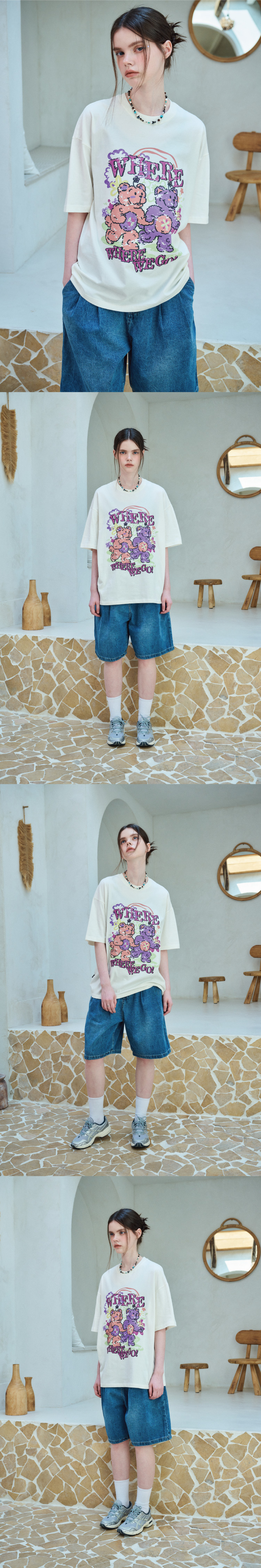 【CPGN STUDIO】24SS★ Everywhere Teddy Short Sleeve Tee MUSINSA公式 | CPGN STUDIO Everywhere Teddy Short Sleeve T