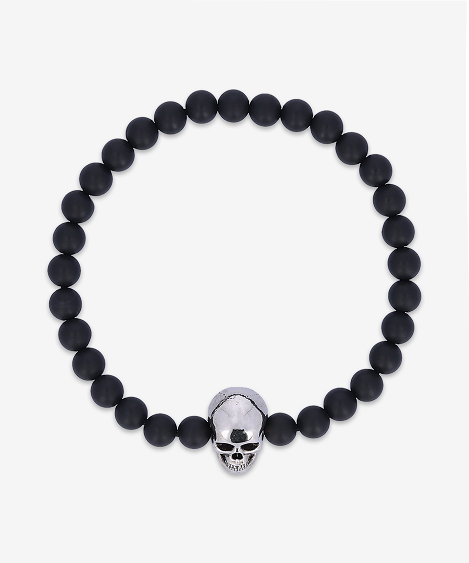 MUSINSA | ALEXANDER McQUEEN Skull Bead Bracelet - Black