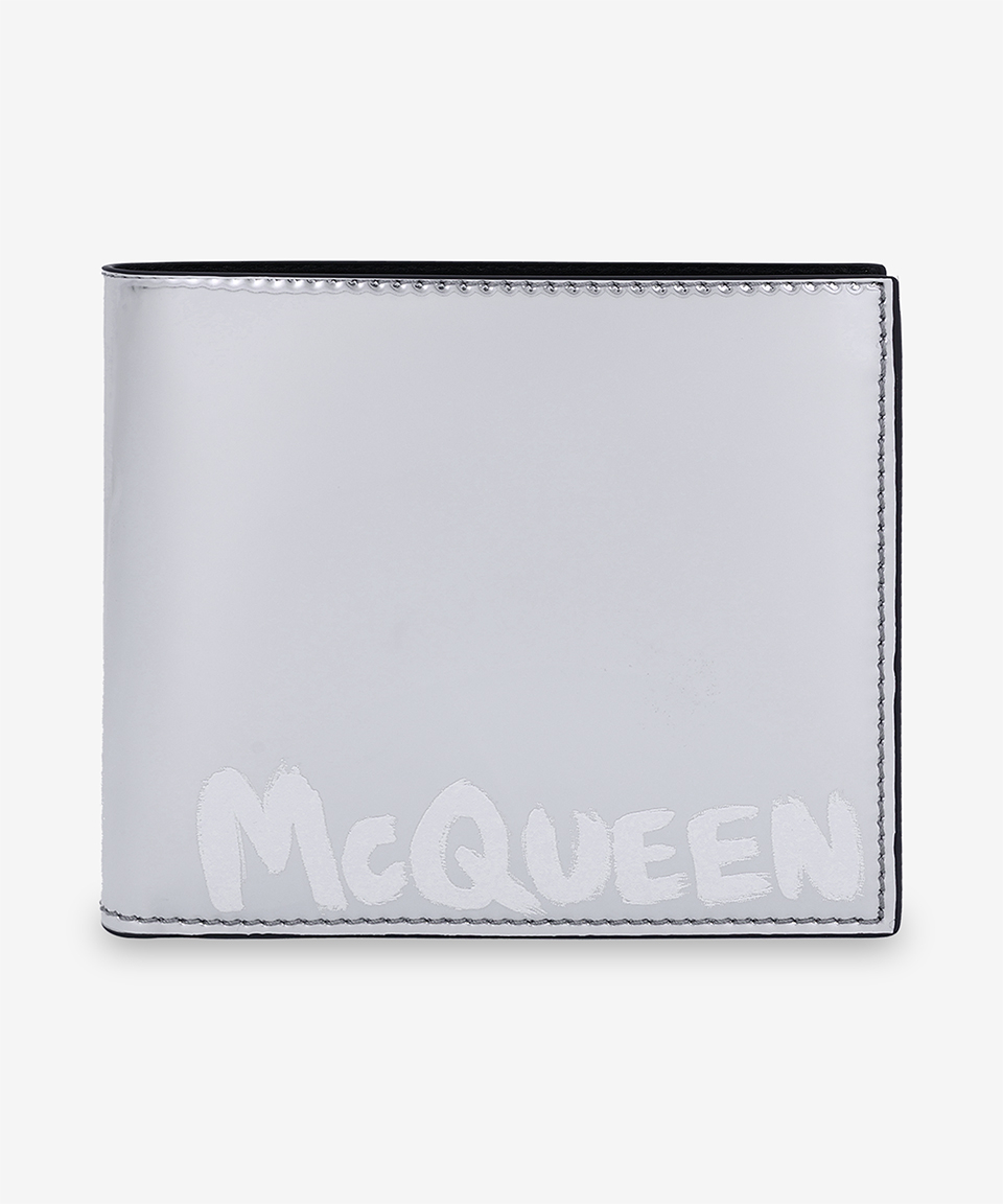★alexander mcqueen★ Graffiti Banknote Wallet Wallet Silver MUSINSA | ALEXANDER McQUEEN Graffiti Banknote Wallet