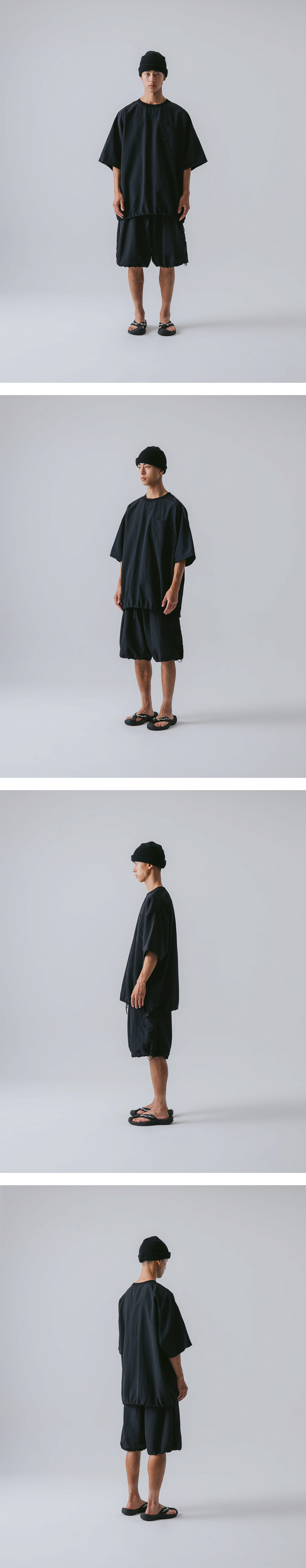 【ANGLAN】24SS★ [AG] Ring Nylon Double Pocket Half Tee MUSINSA | ANGLAN Ring Nylon Double Pocket Half Tee - Black