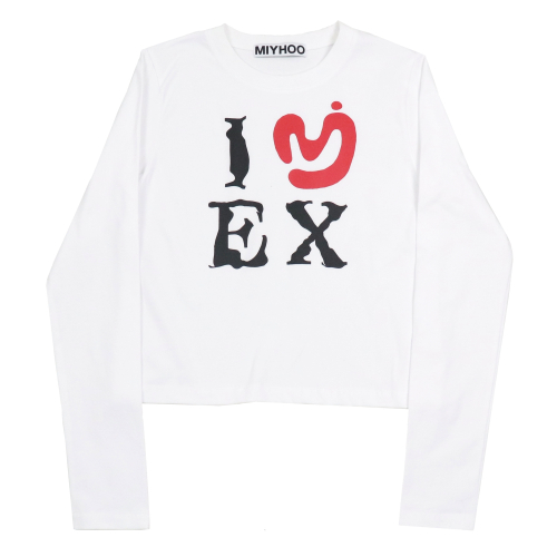 I LOVE EX TEE ( WHITE )