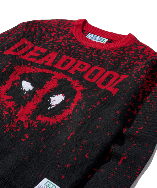 Вязаный свитер Deadpool Black
