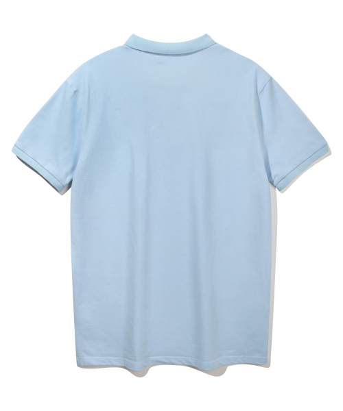 Поло Classic Logo из хлопкового пике BK8916_Blue
