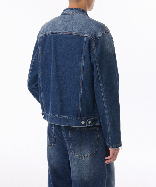 Джинсовая куртка гонщика (Medium Indigo)