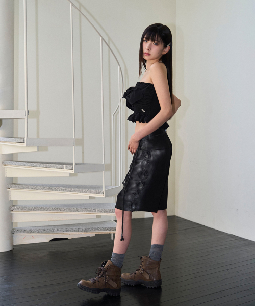 dirty flower half pt - black