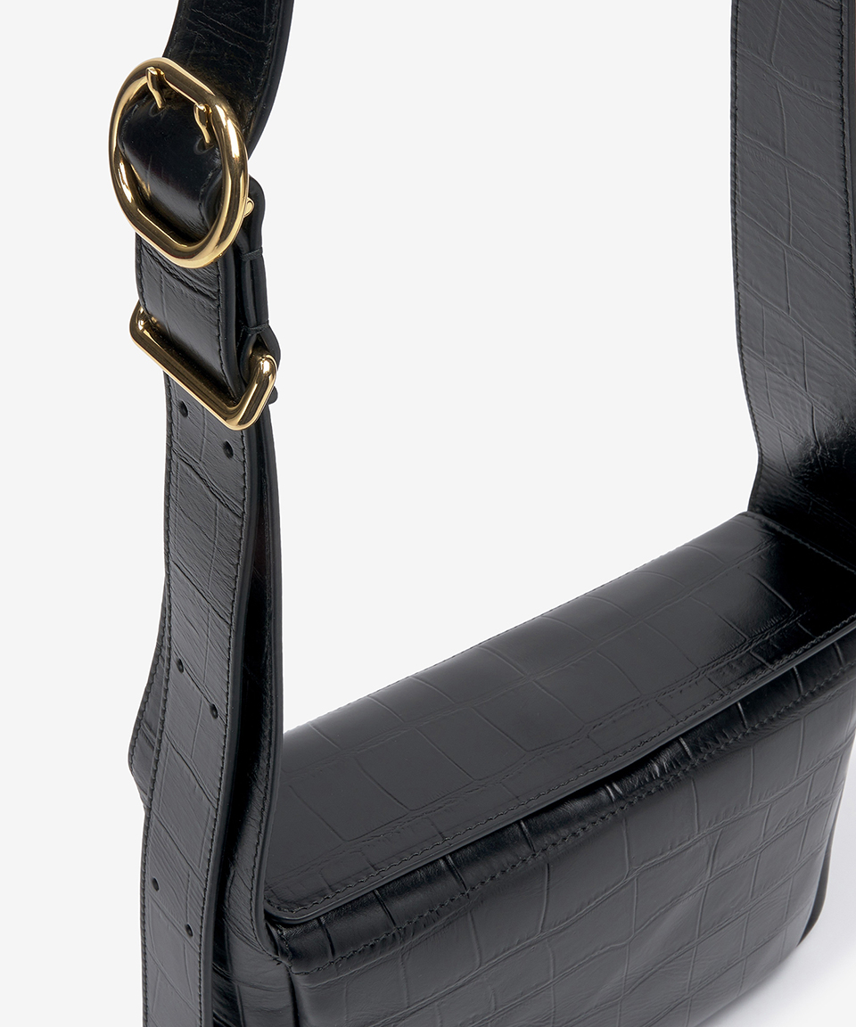 MUSINSA | JIL SANDER Mini Flap Shoulder Bag - Black