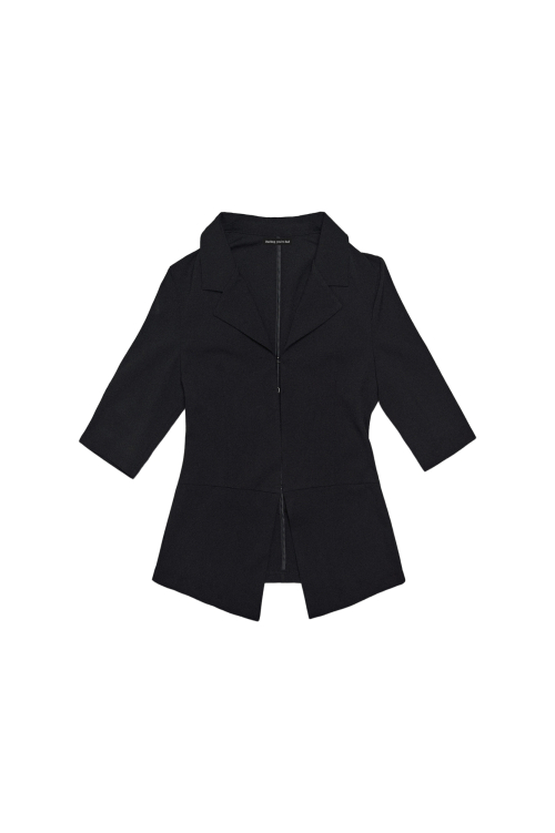 BLACK SLIM FIT JACKET