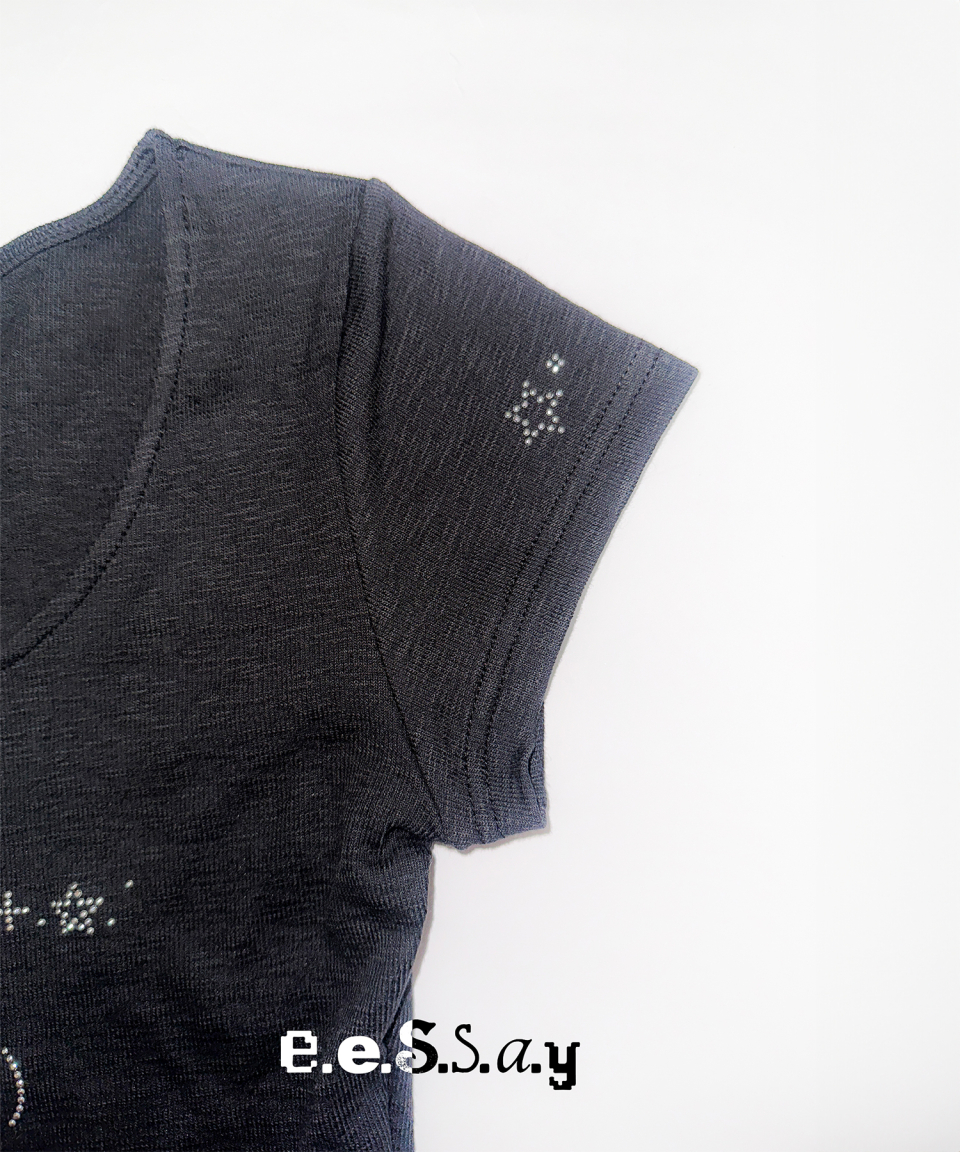 MUSINSA公式 | EESSAY Rabbit T-Shirt - Black