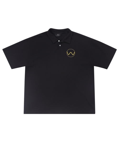 Юбилейный оверсайз поло Gonacom SS Signature Black