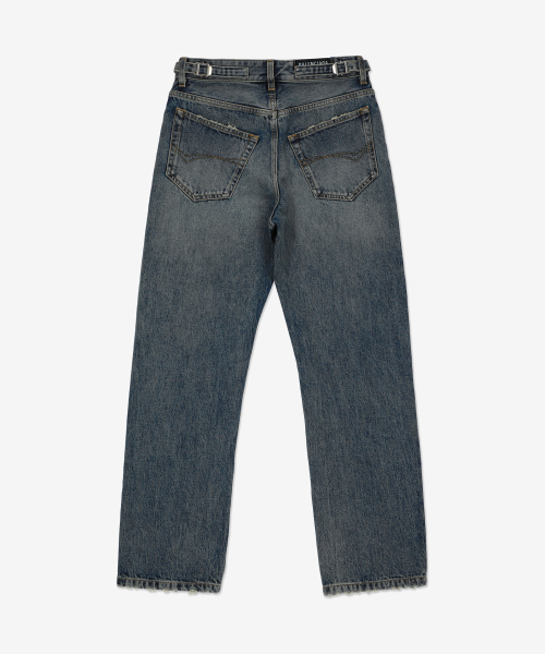 Свободные джинсы с пряжкой - Sunbleached Blue / 745149THW254245