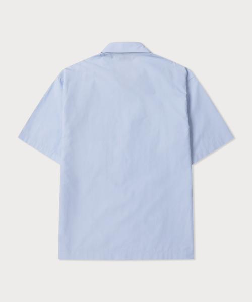 однотонный SLEEVE PAJAMA SET SKY BLUE
