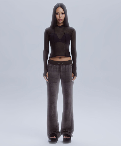 SHEER THIN HOODED_BK