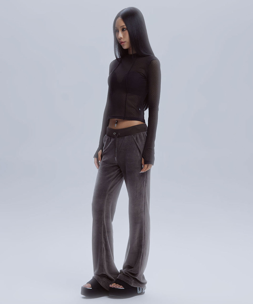 SHEER THIN HOODED_BK
