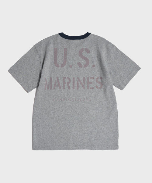 1970s US Marine Tee Grey