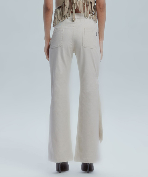 RIBBON BOOTSCUT PANTS_BE