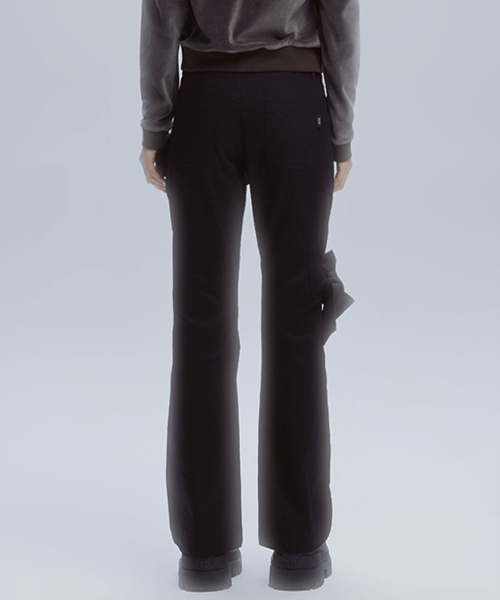 RIBBON BOOTSCUT PANTS_BK
